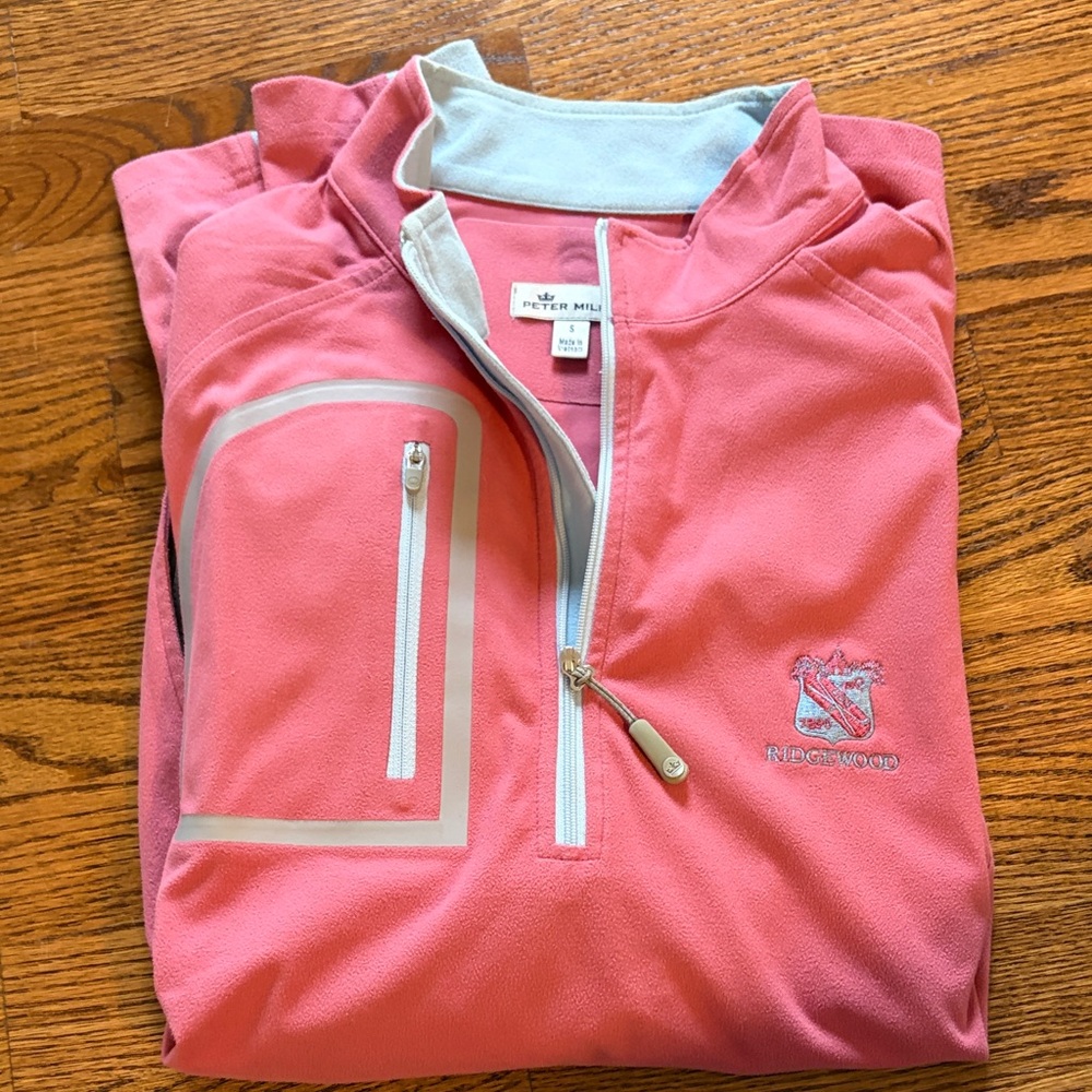Peter Millar Coral Quarter-Zip Jacket